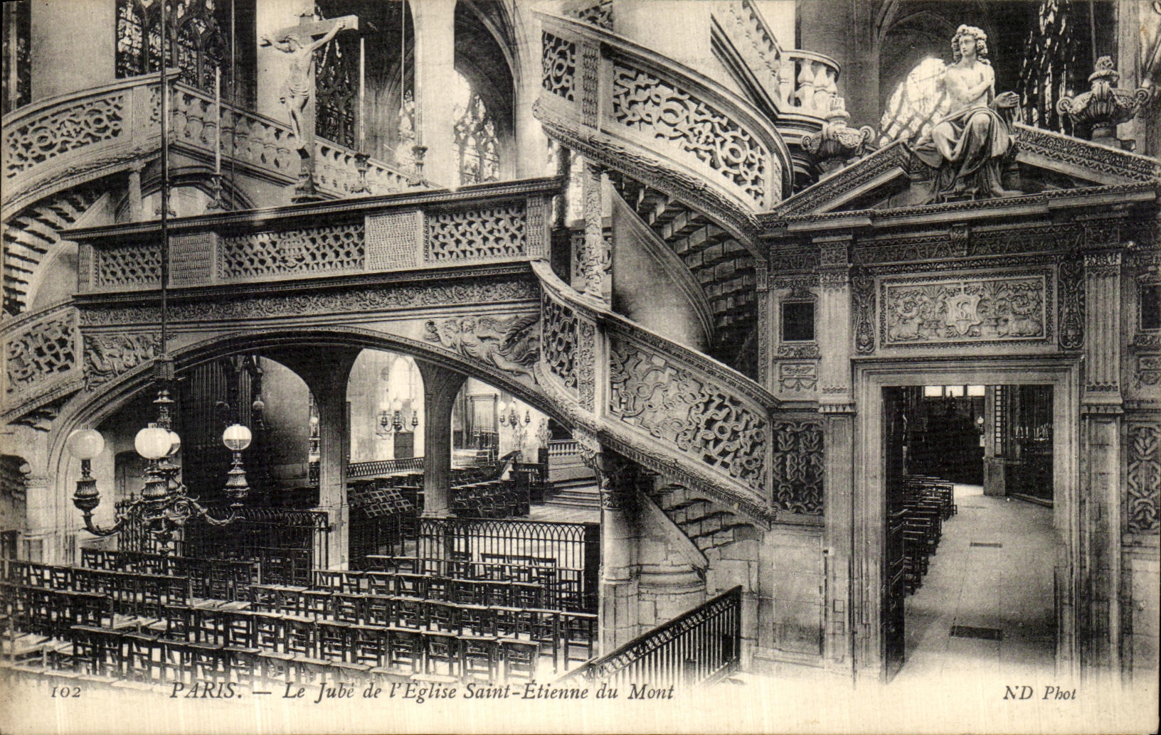 CPA Paris Le Jube de l Eglise Saint Etienne du Mont 