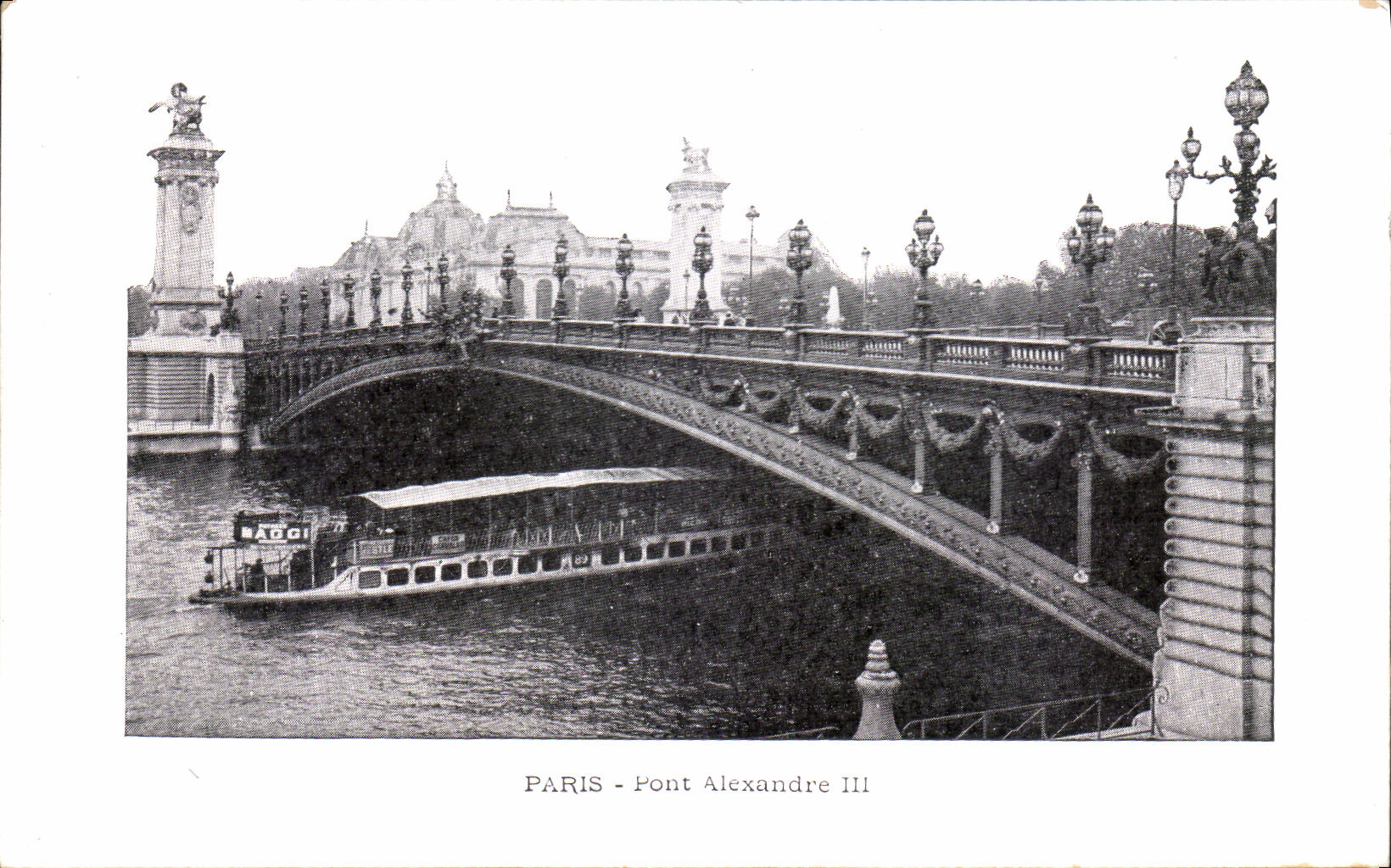 VINTAGE POSTCARD Paris Bridge Alexandre III Maggi