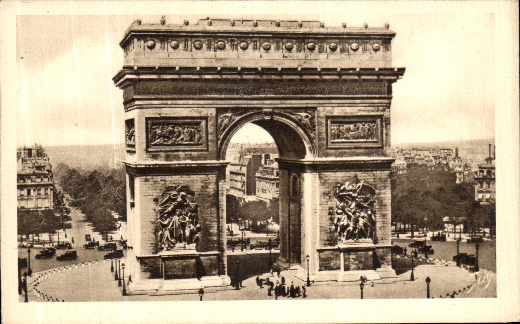 POSTAL de la VENDIMIA nuestra Paris hermosa Arc de Triomphe de L Etoile