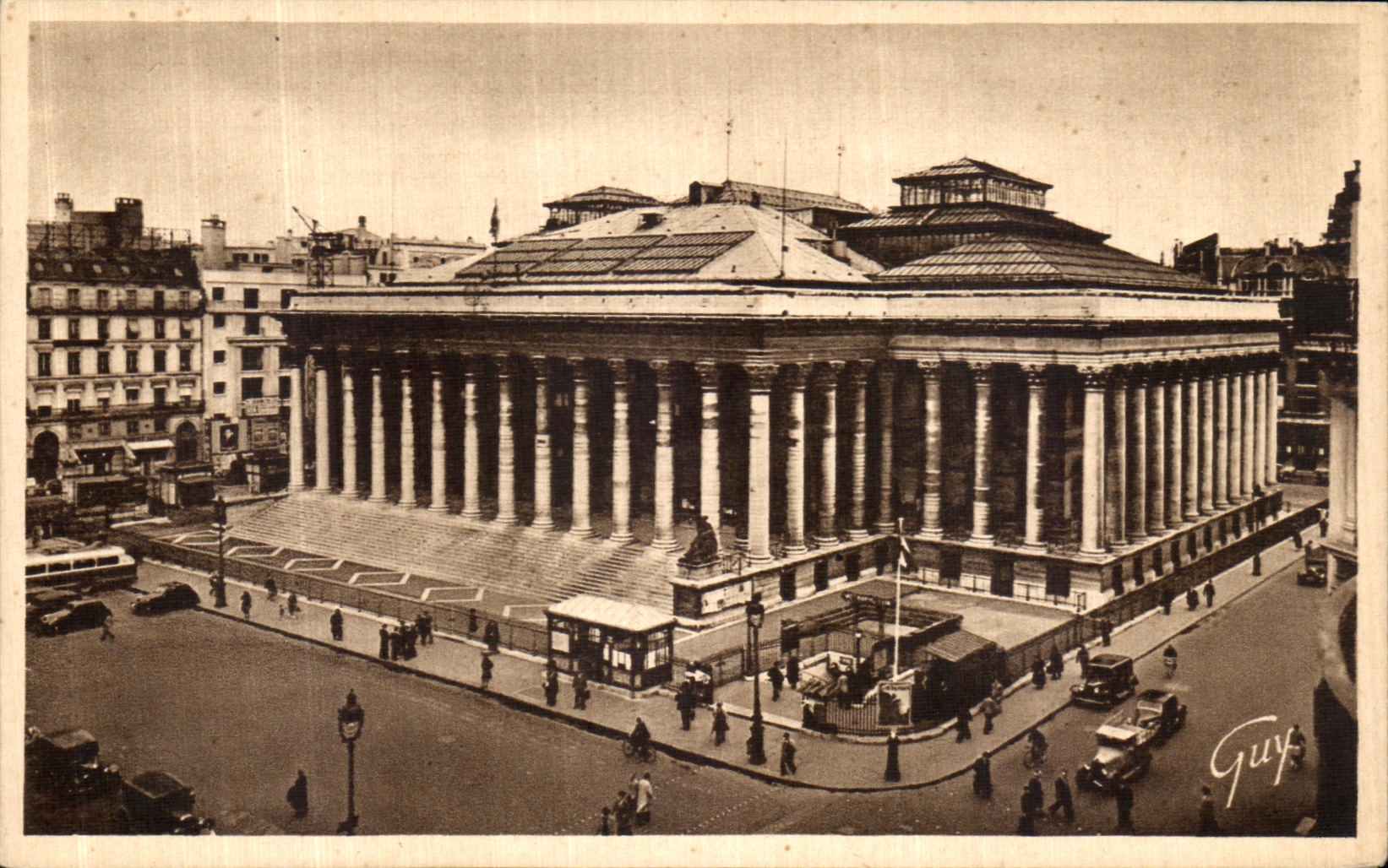 VINTAGE POSTCARD Paris And Its Wonders the Stock Exchange