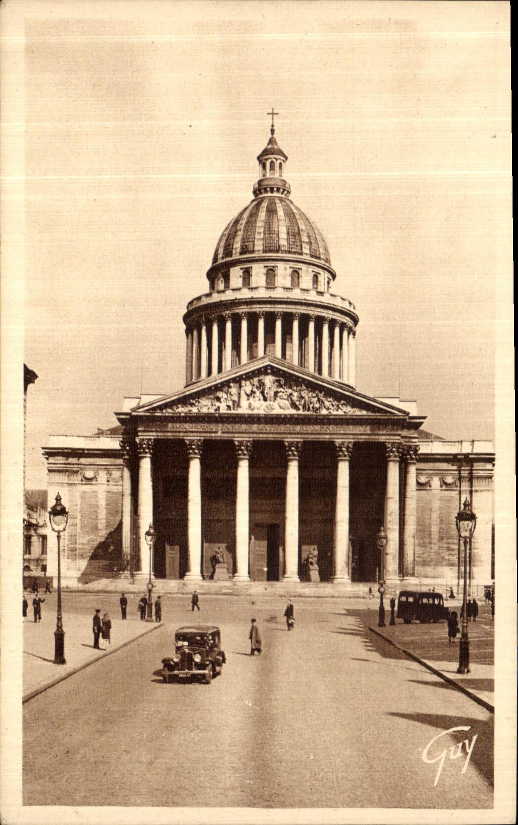 POSTAL Paris de la VENDIMIA y sus maravillas el panteon