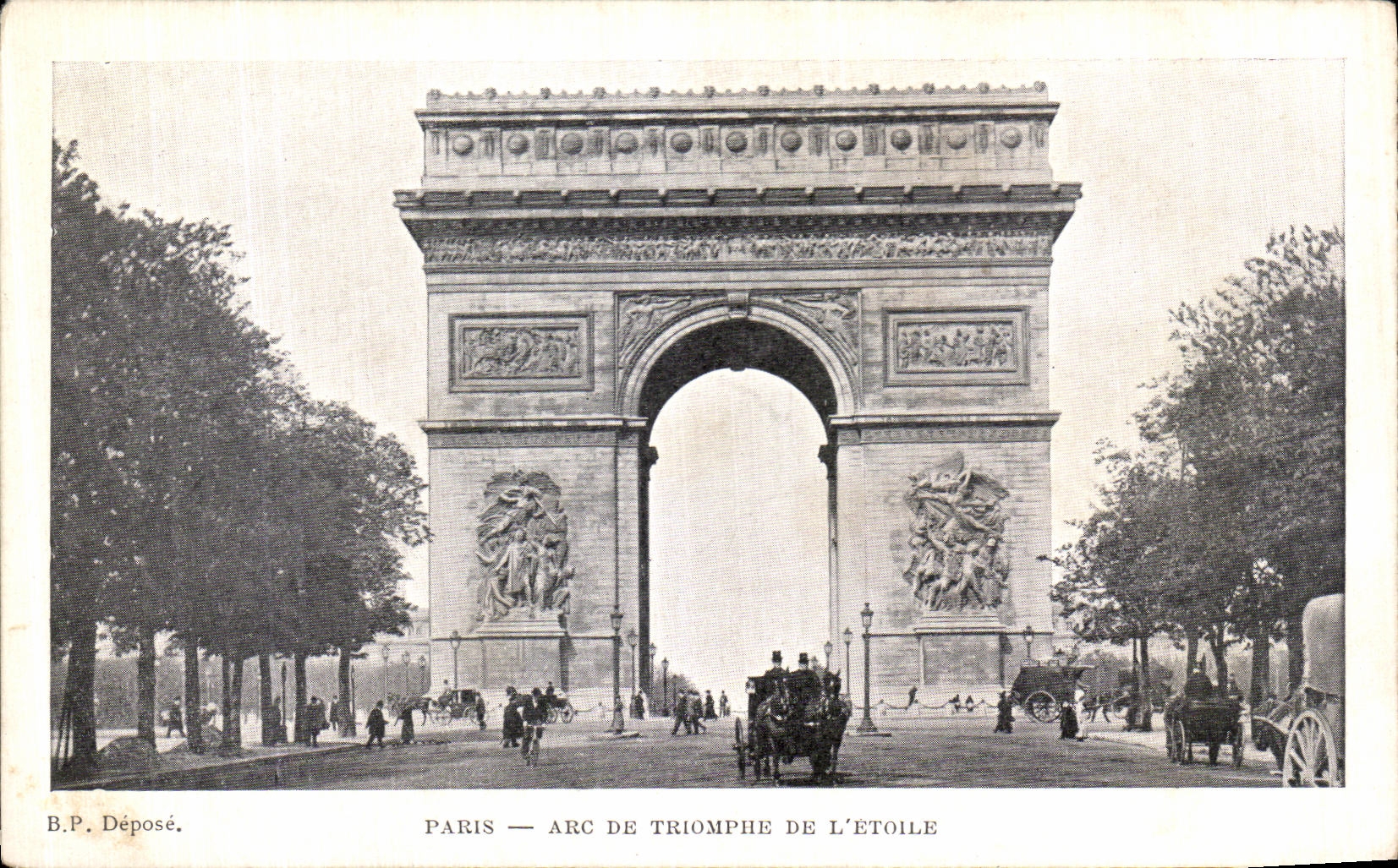POSTAL Paris de la VENDIMIA Arc de Triomphe de L Etoile