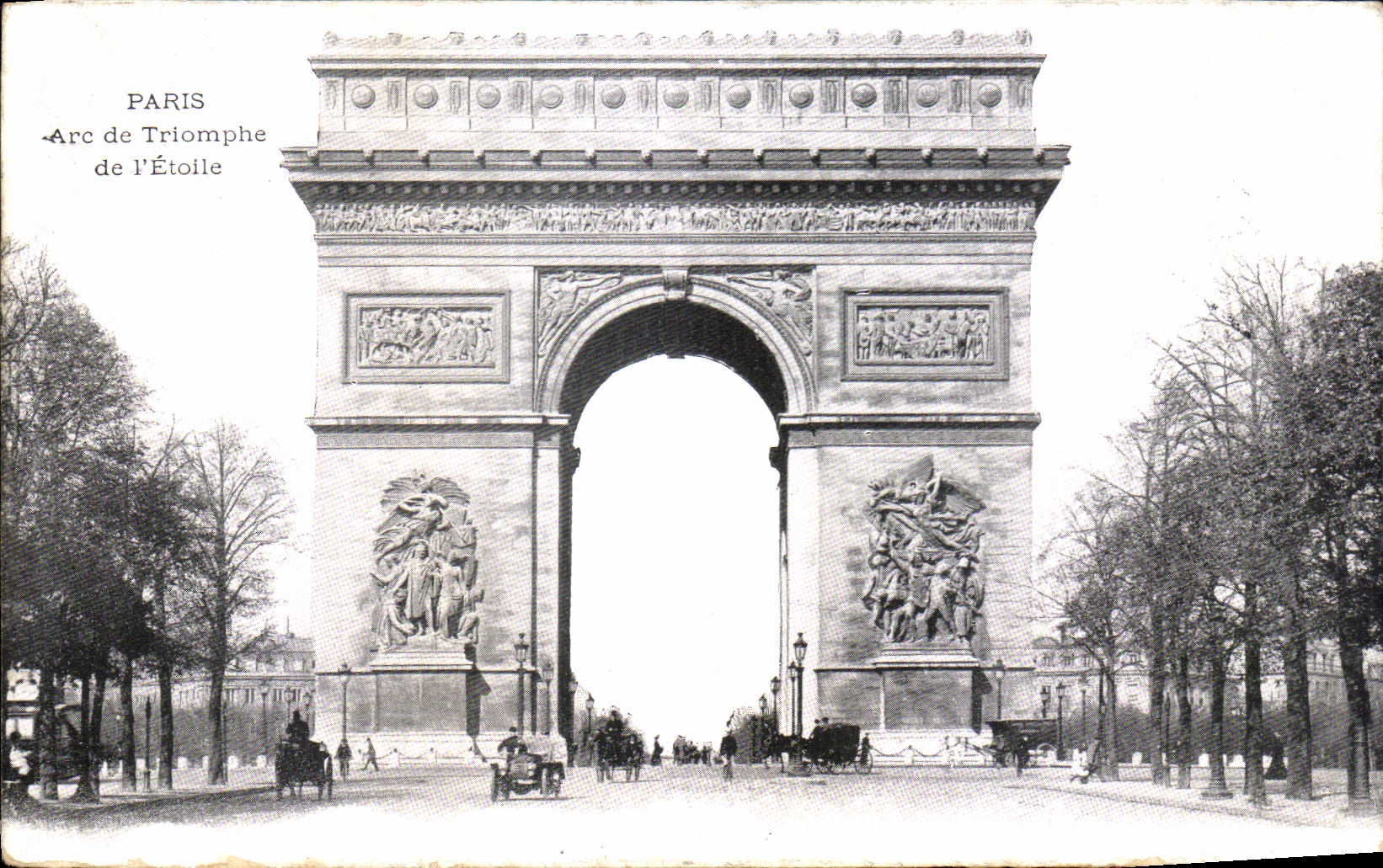 POSTAL Paris de la VENDIMIA Arc de Triomphe de L Etoile