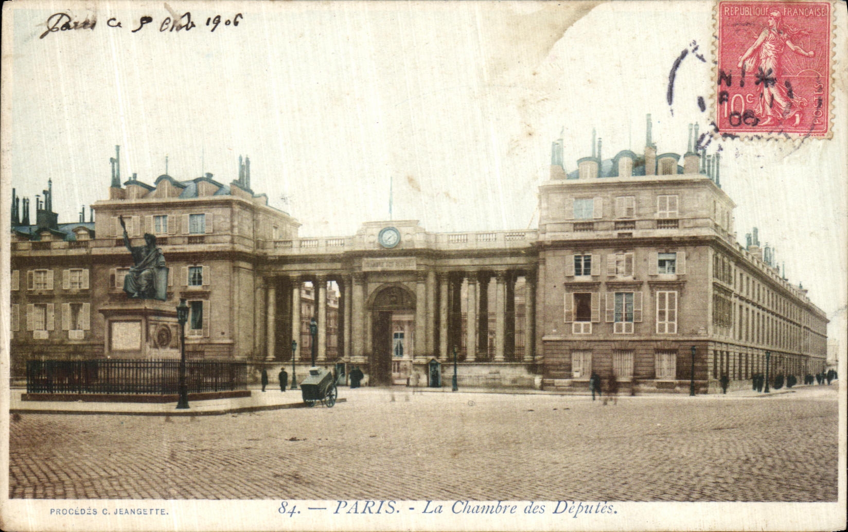 VINTAGE POSTCARD Paris the House of Commons