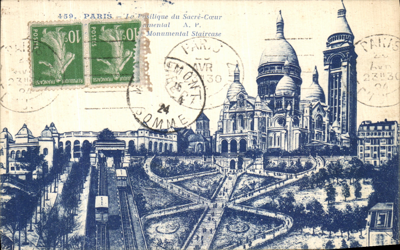 CPA Paris Sacre Coeur Montmartre