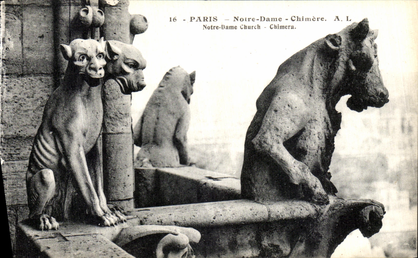 Sueno de Paris Notre Dame de la POSTAL de la VENDIMIA