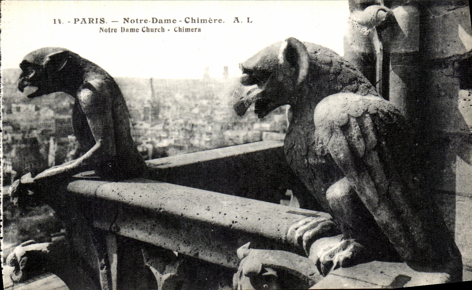 Sueno de Paris Notre Dame de la POSTAL de la VENDIMIA