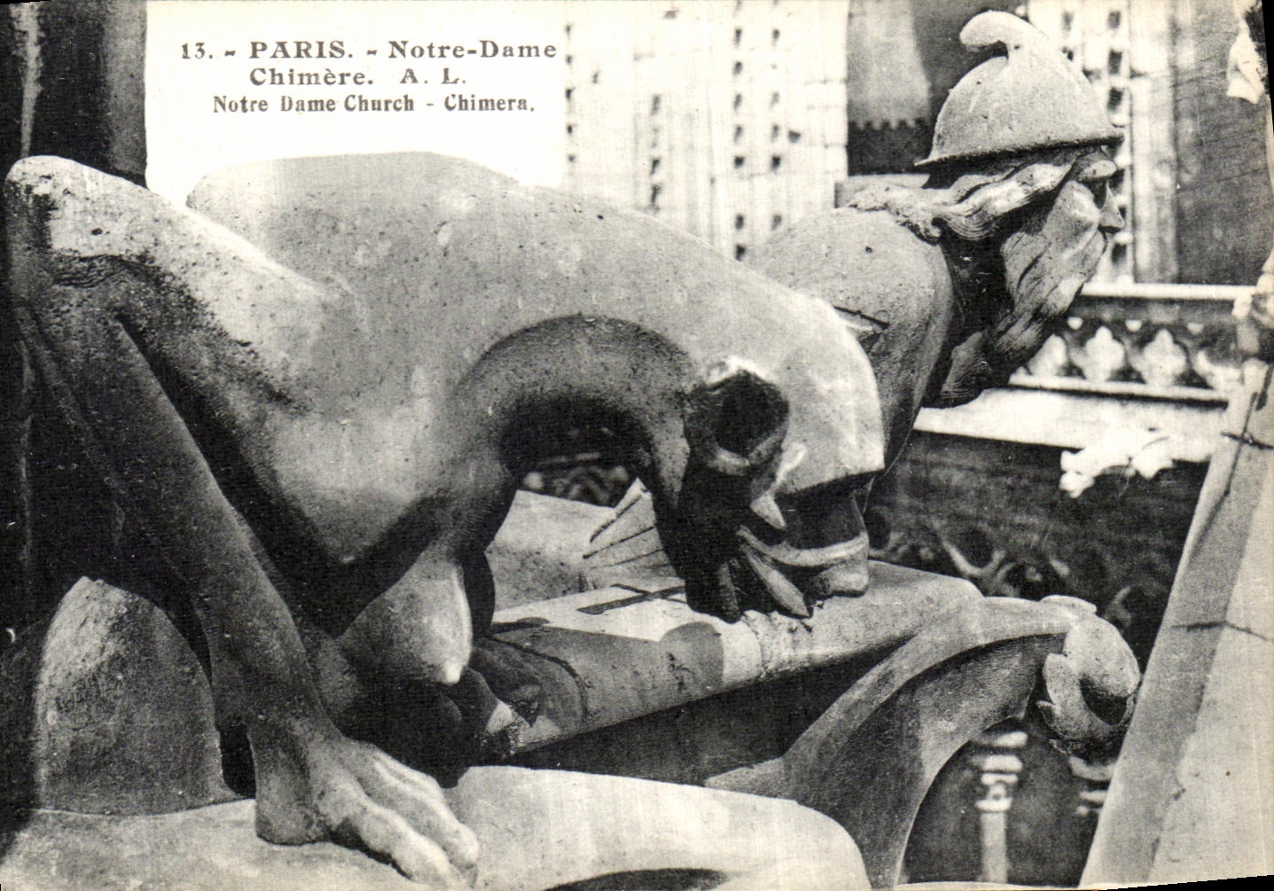 Sueno de Paris Notre Dame de la POSTAL de la VENDIMIA