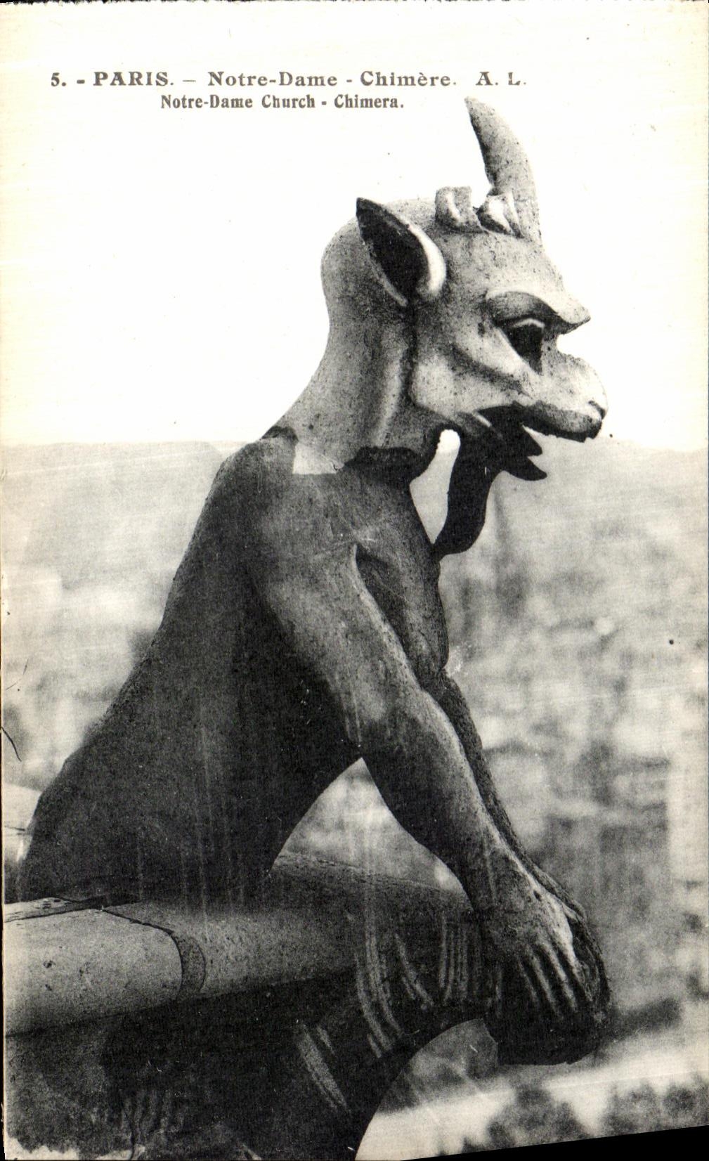 Sueno de Paris Notre Dame de la POSTAL de la VENDIMIA