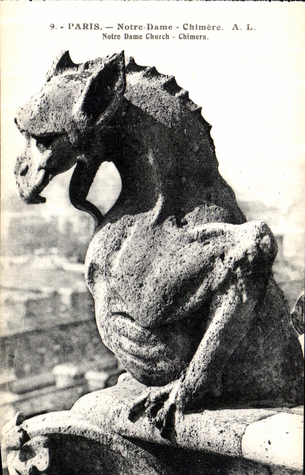 Sueno de Paris Notre Dame de la POSTAL de la VENDIMIA