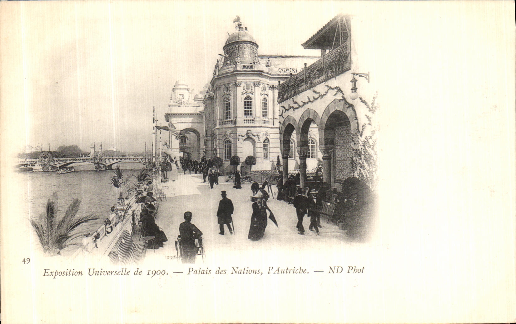 VINTAGE POSTCARD Expostion Universal of 1900 Palates of the Nations L Austria