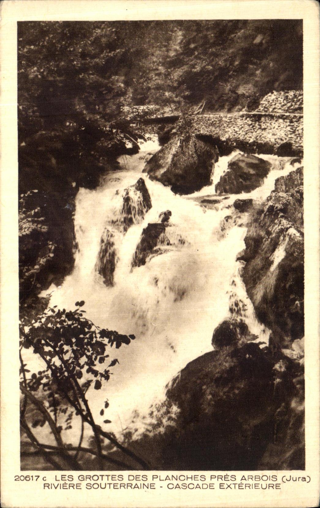 VINTAGE POSTCARD the Caves Of the Boards Close Alpine laburnum Underground River Cascades External