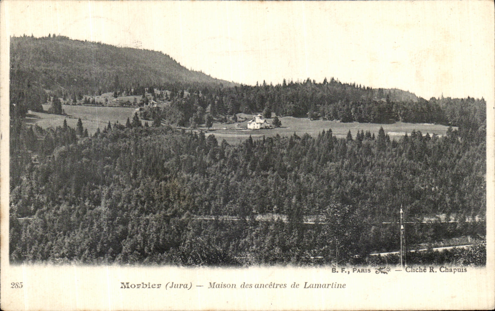 VINTAGE POSTCARD Morbier House of Anceres of Lamartine