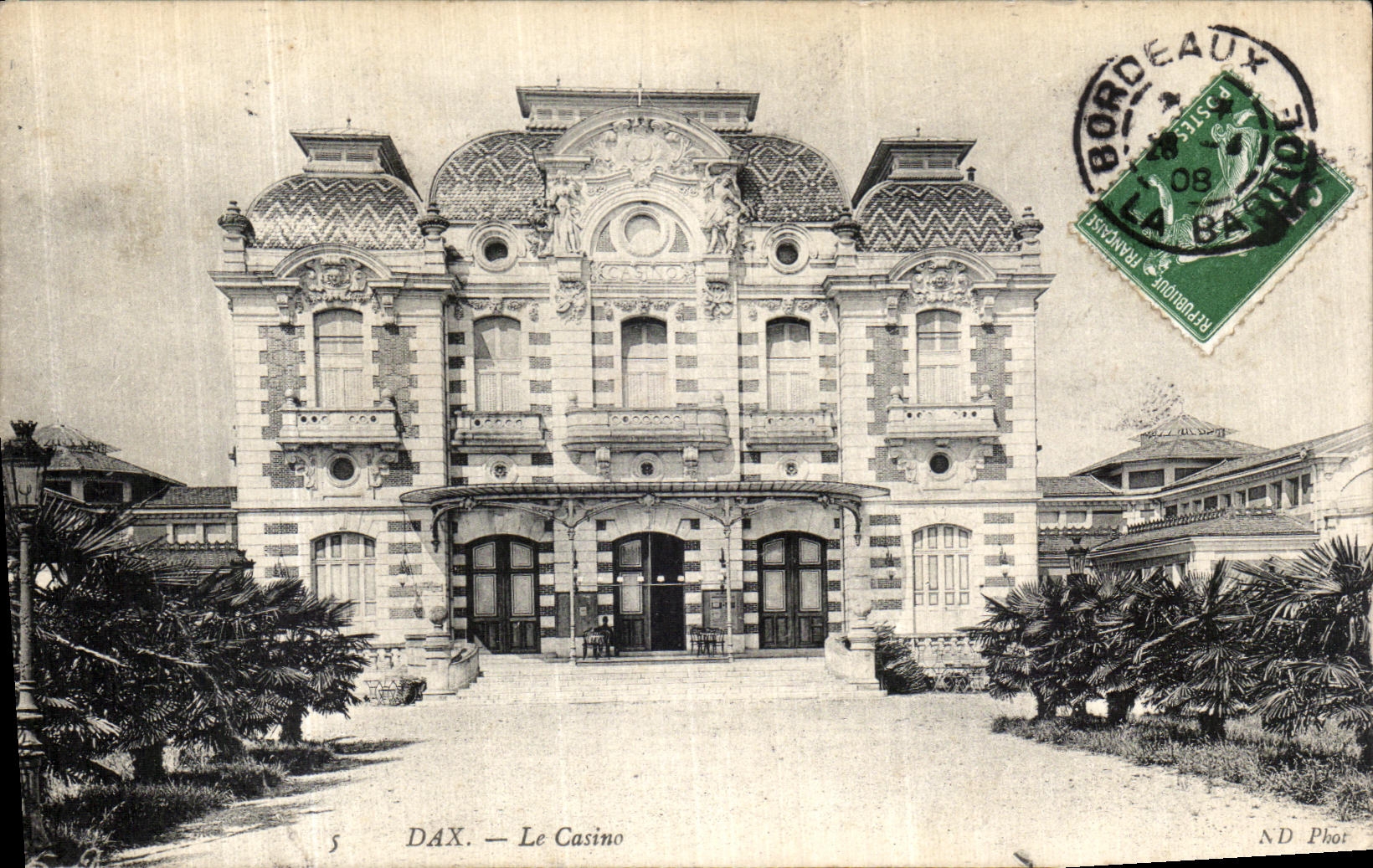 POSTAL Dax de la VENDIMIA el casino