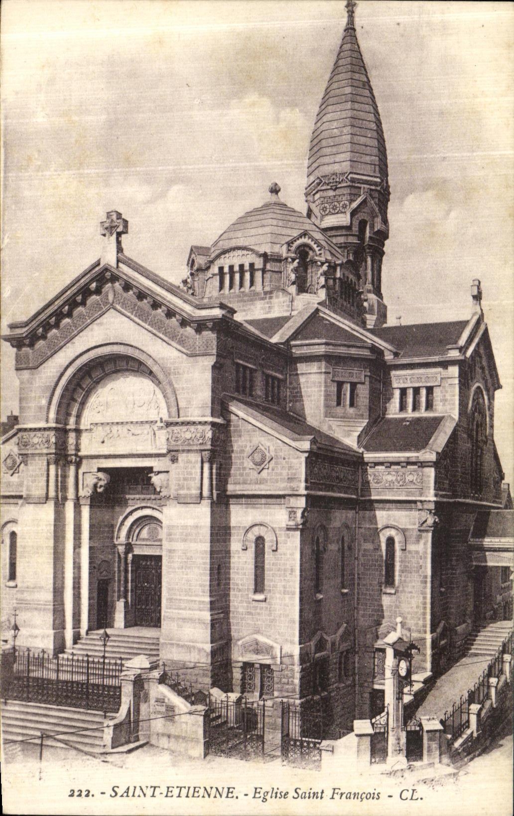 VINTAGE POSTCARD Sainte Etienne Church Francois Saint