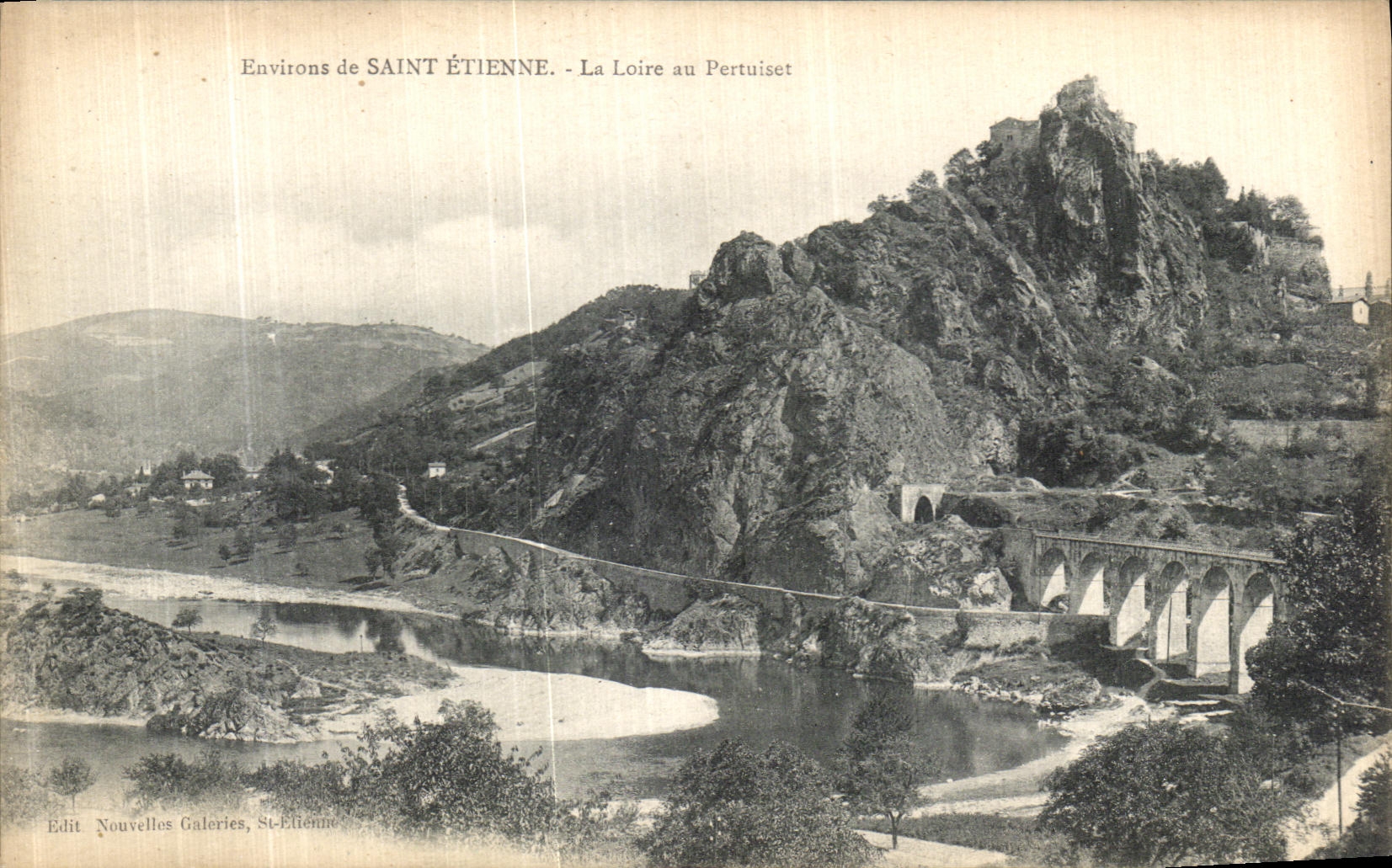 VINTAGE POSTCARD Sainte Etienne the Loire in Pertuiset