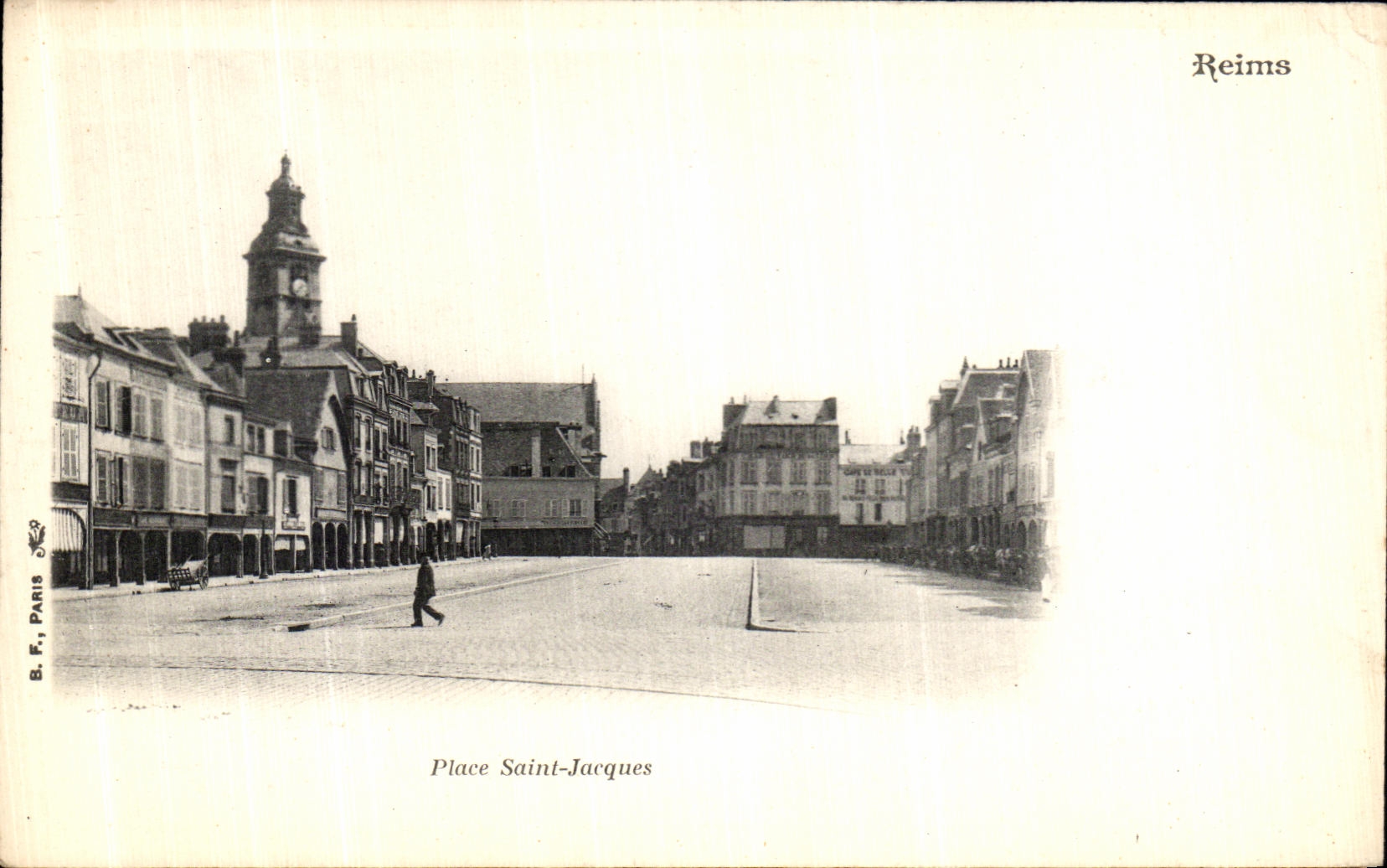 VINTAGE POSTCARD Rheims Places Holy Jacques