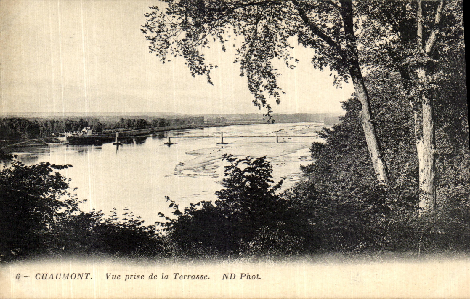 VINTAGE POSTCARD Chaumont Seen from of the Terrace