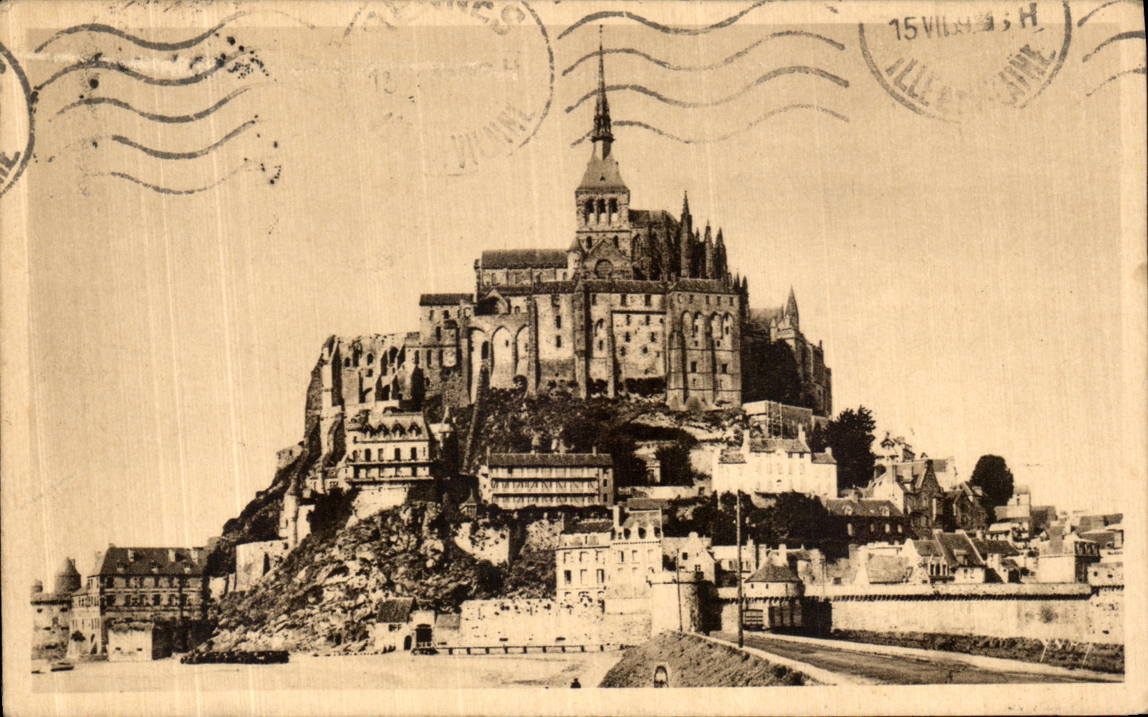 VINTAGE POSTCARD Mont Saint Michel the Mount