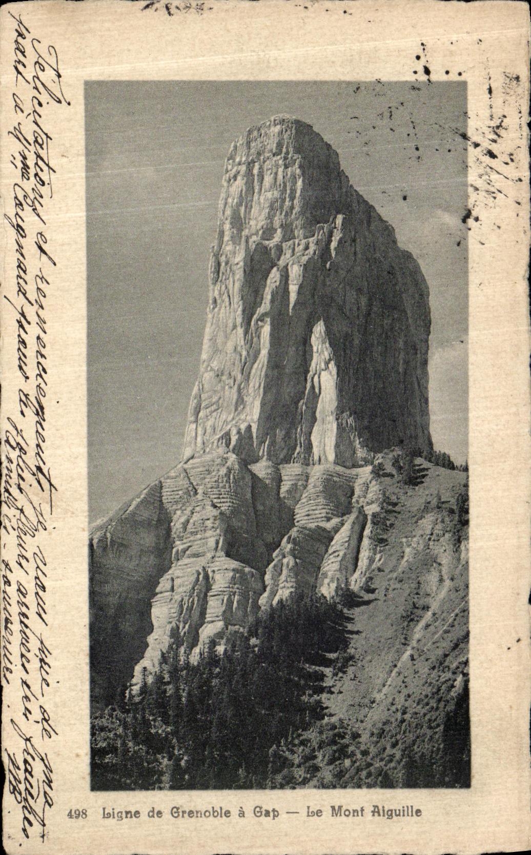 VINTAGE POSTCARD Ligne of Grenoble has Gap the Mount Switches