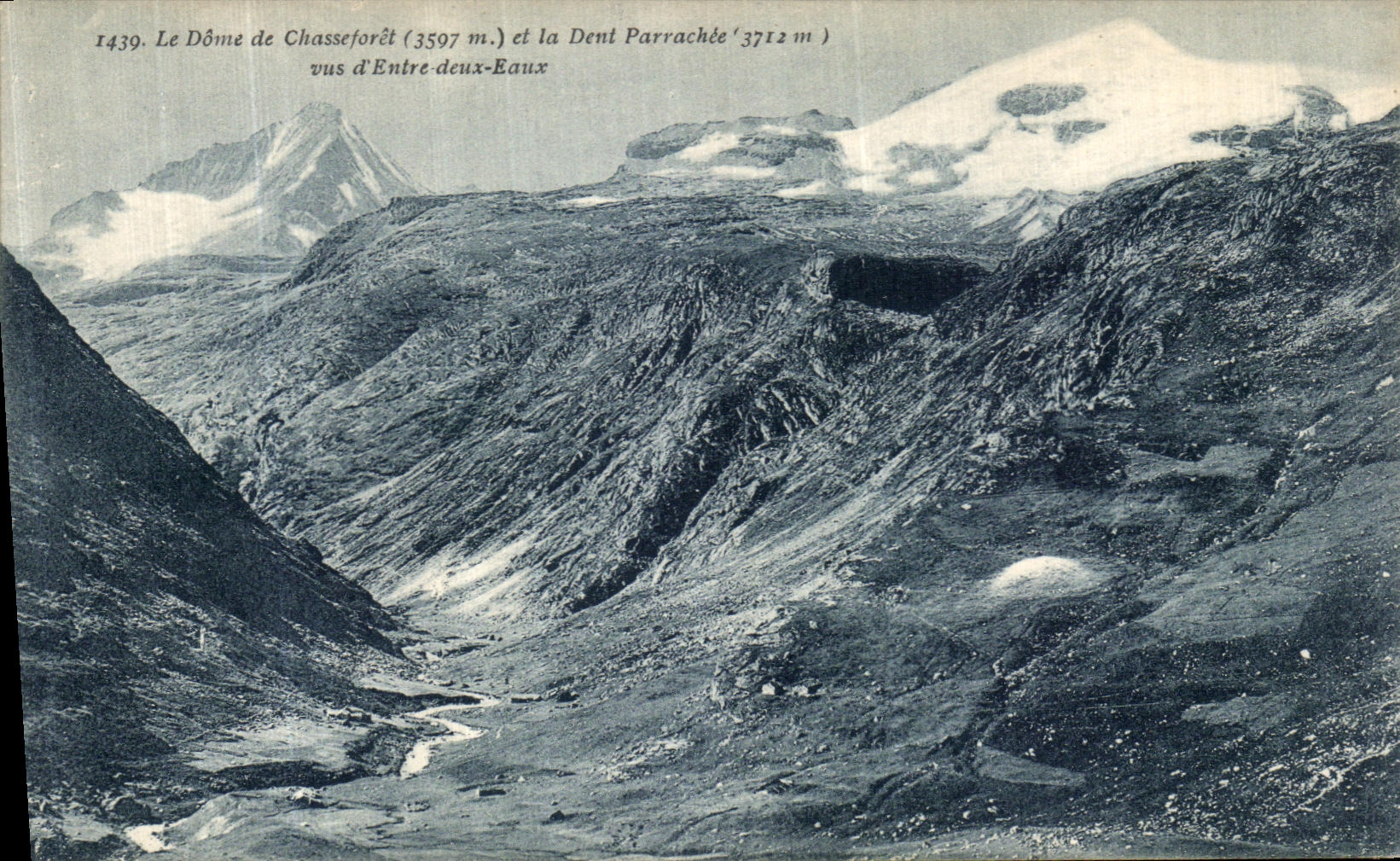 VINTAGE POSTCARD the Dome of Chasseforet and the Tooth arrachee Seen D Entered Two Water
