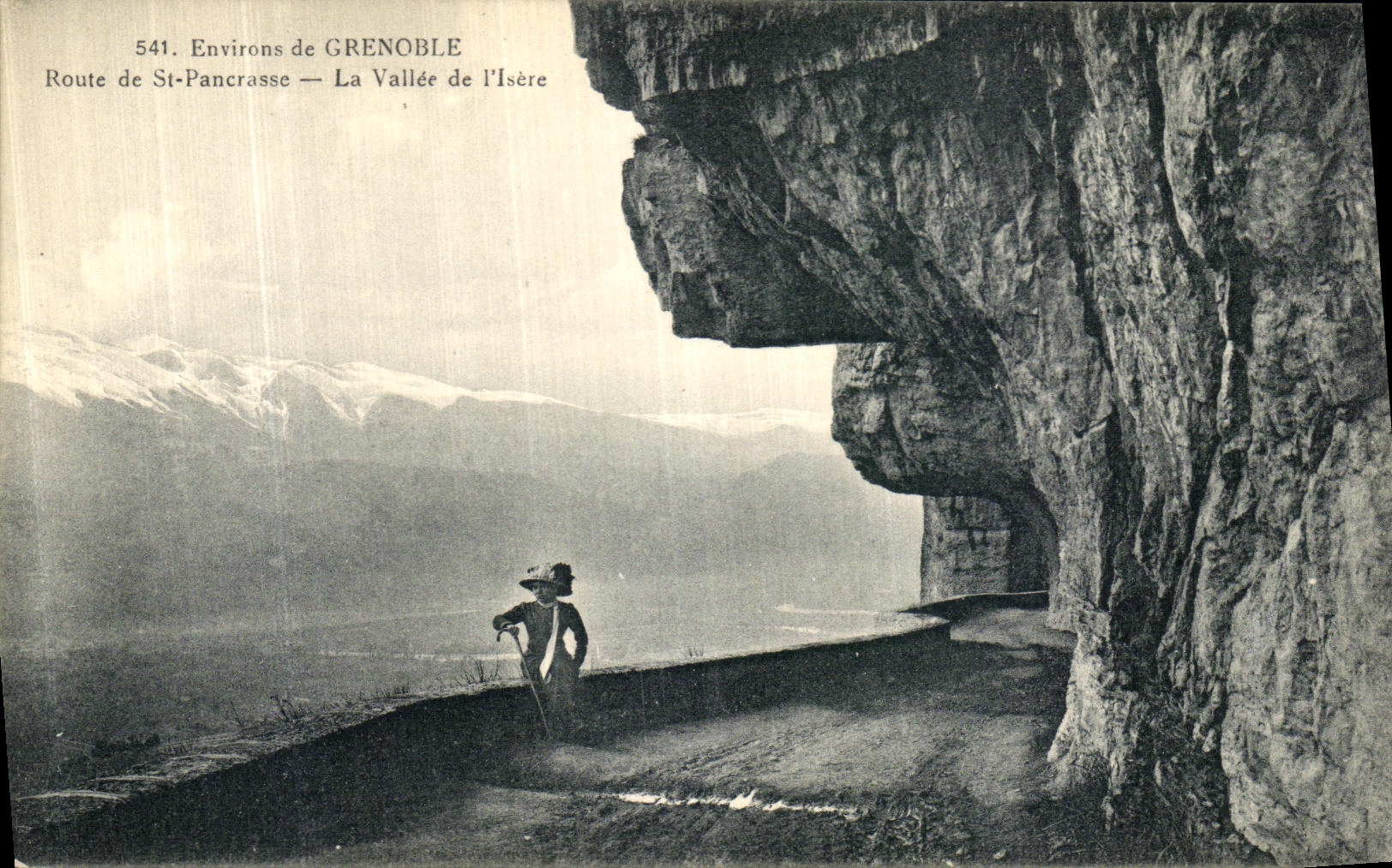 VINTAGE POSTCARD Surroundings of Grenoble Road of St Pancrasse the Valley of L Isere