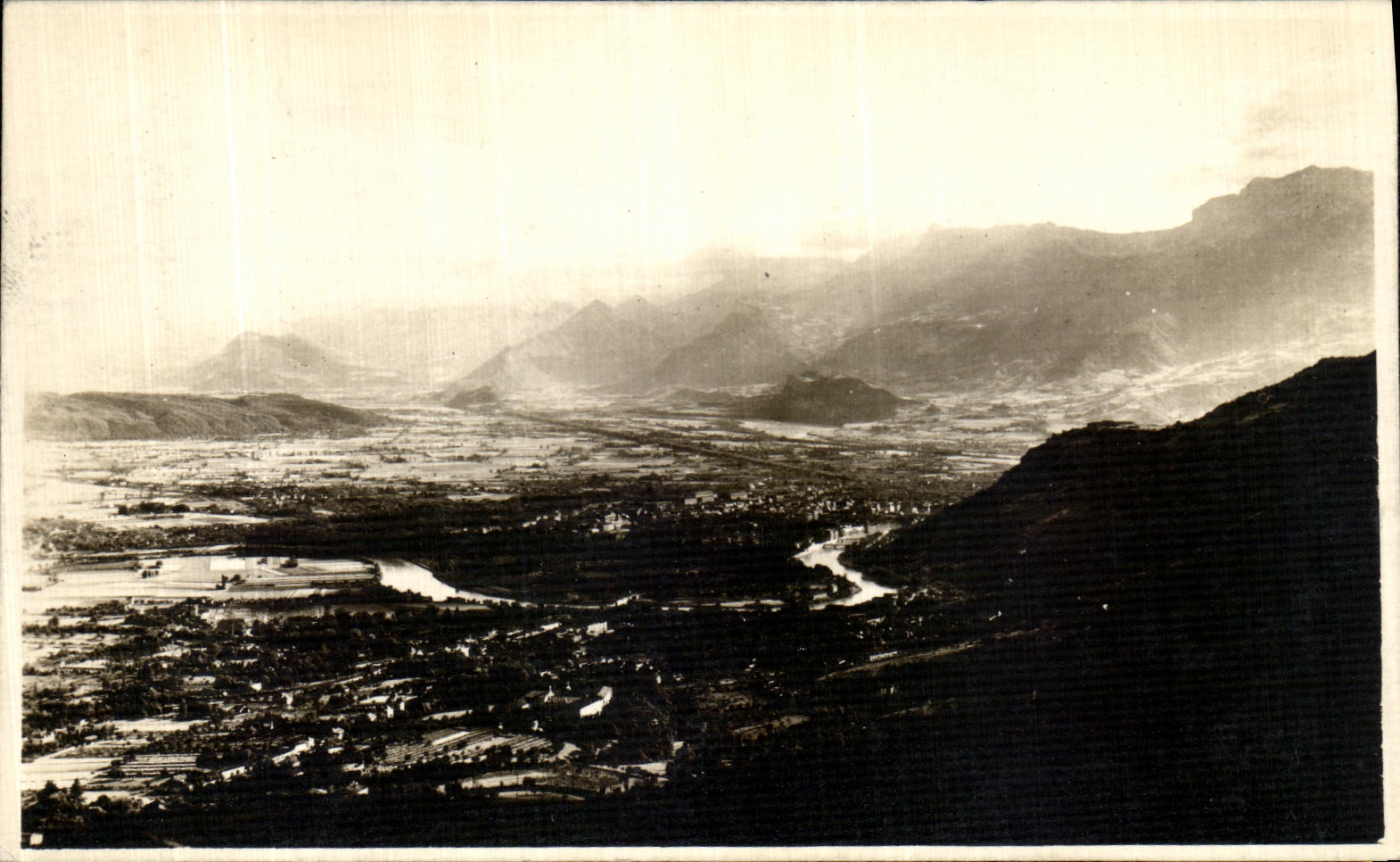 Real photo surroundings of Grenoble