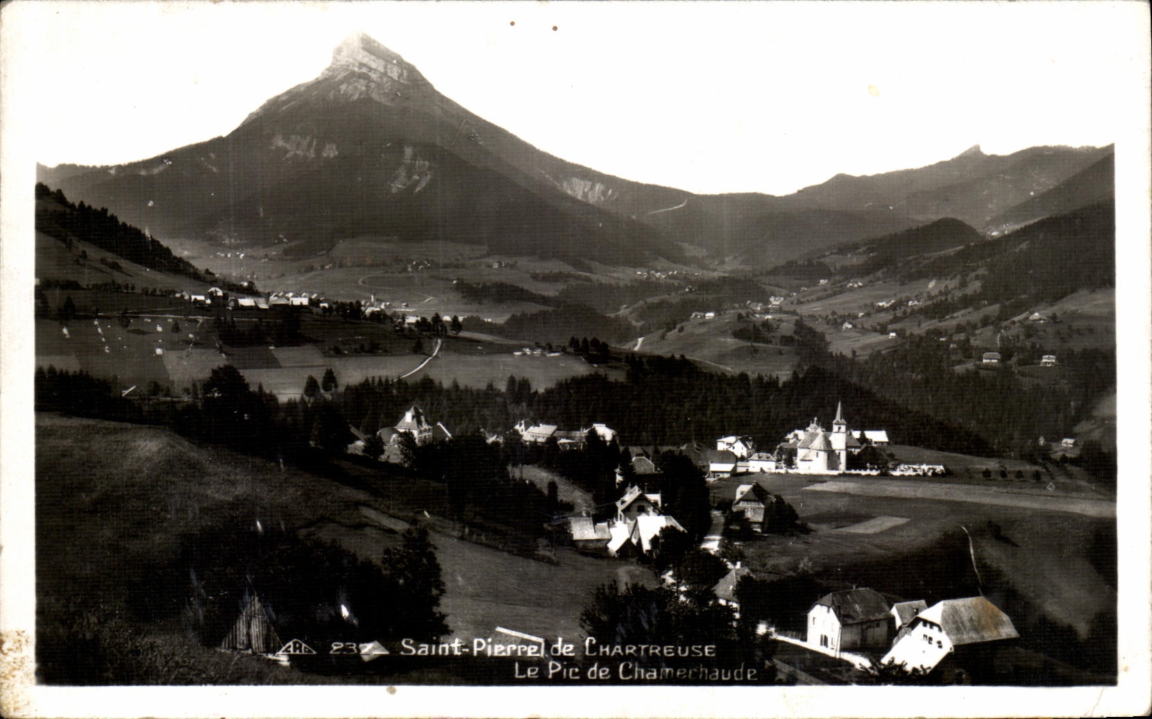 VINTAGE POSTCARD Saint Pierre of Chartreuse the Peak of Chamechaude