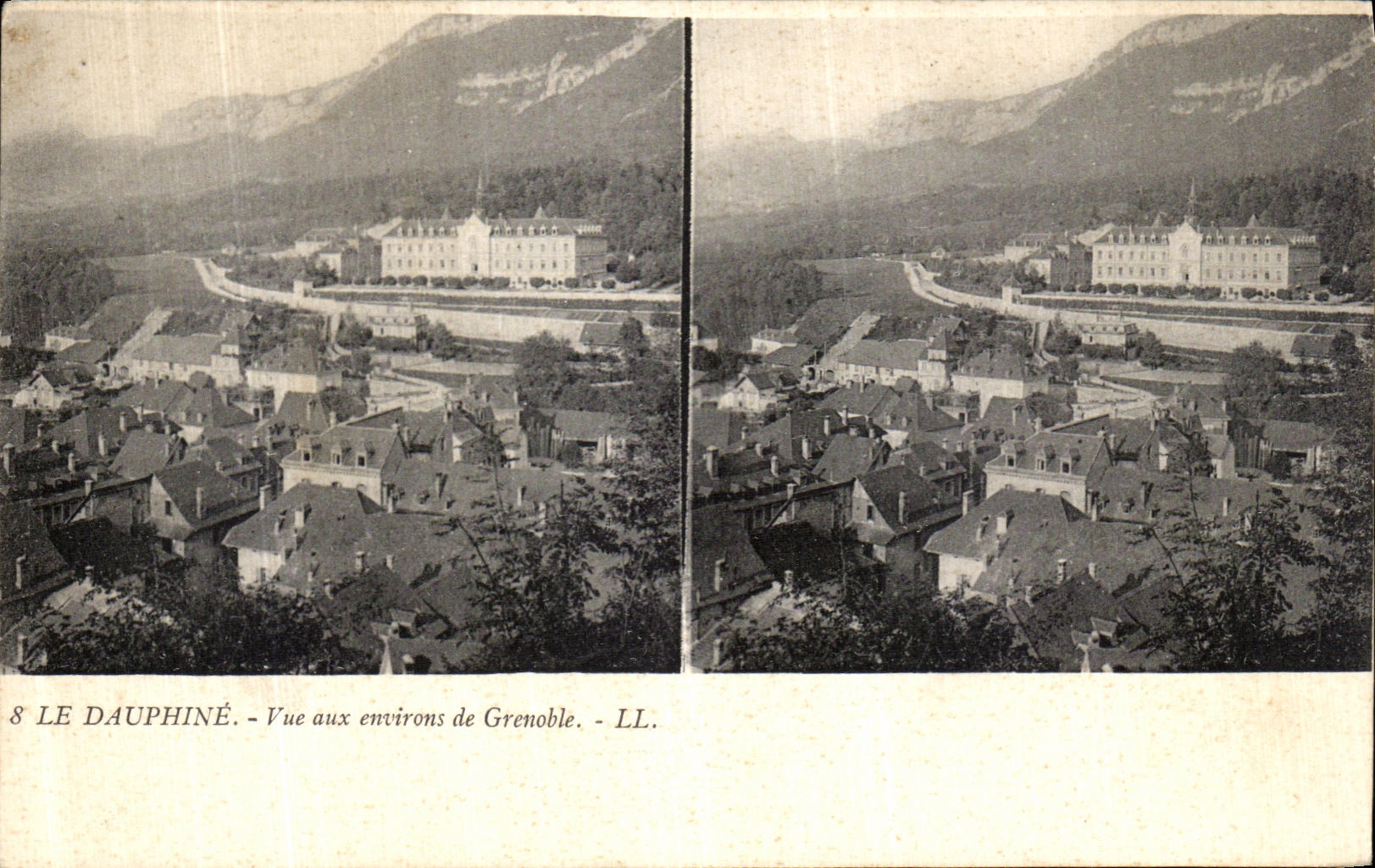 VINTAGE POSTCARD the Dauphine Sight with will emirons of Grenoble