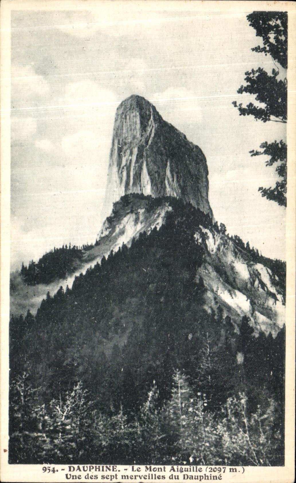 VINTAGE POSTCARD Dauphine the Mount Switches One of the Seven Wonders of the Dauphine one