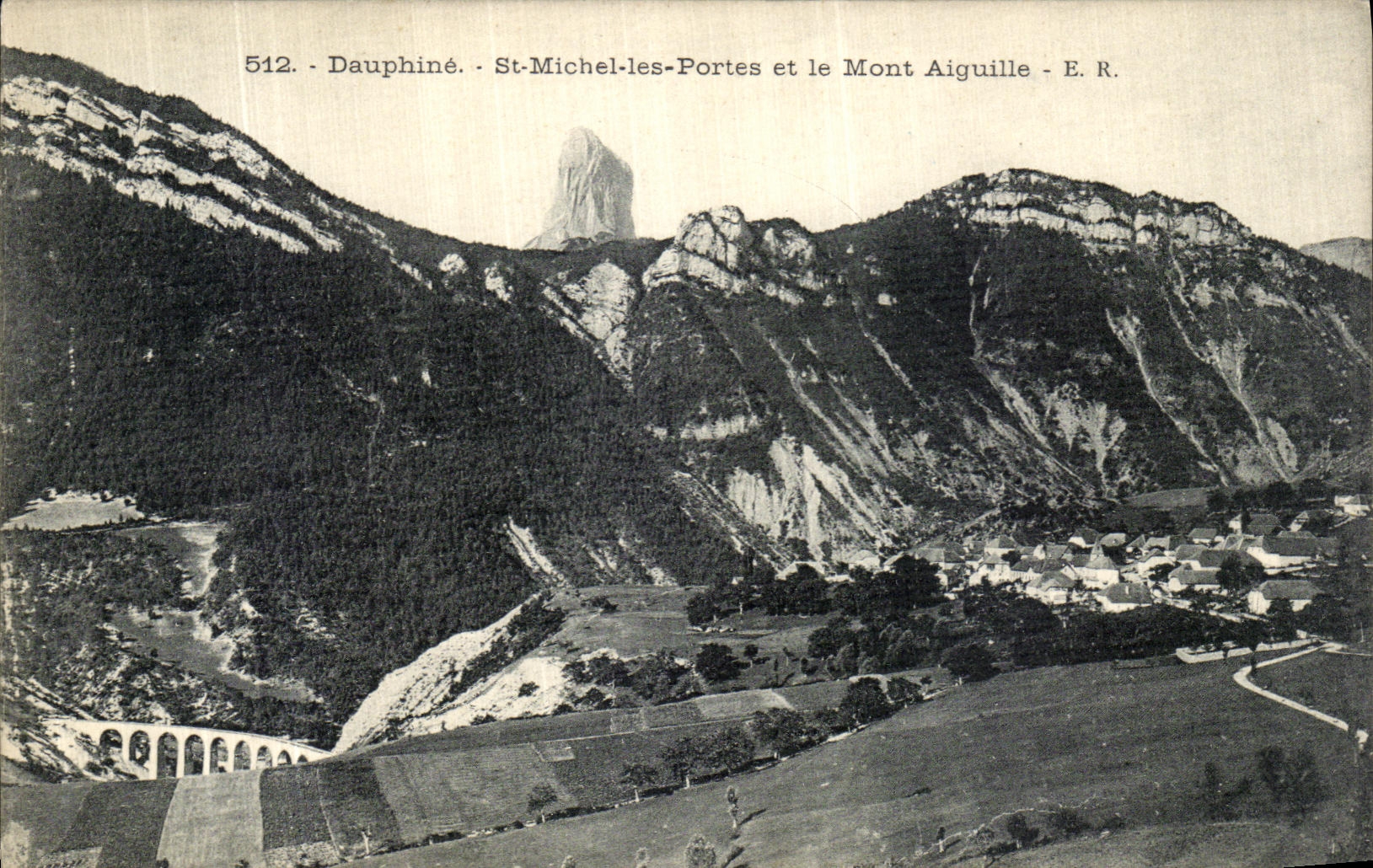 VINTAGE POSTCARD Dauphine St Michel the Gates and the Mount Switches