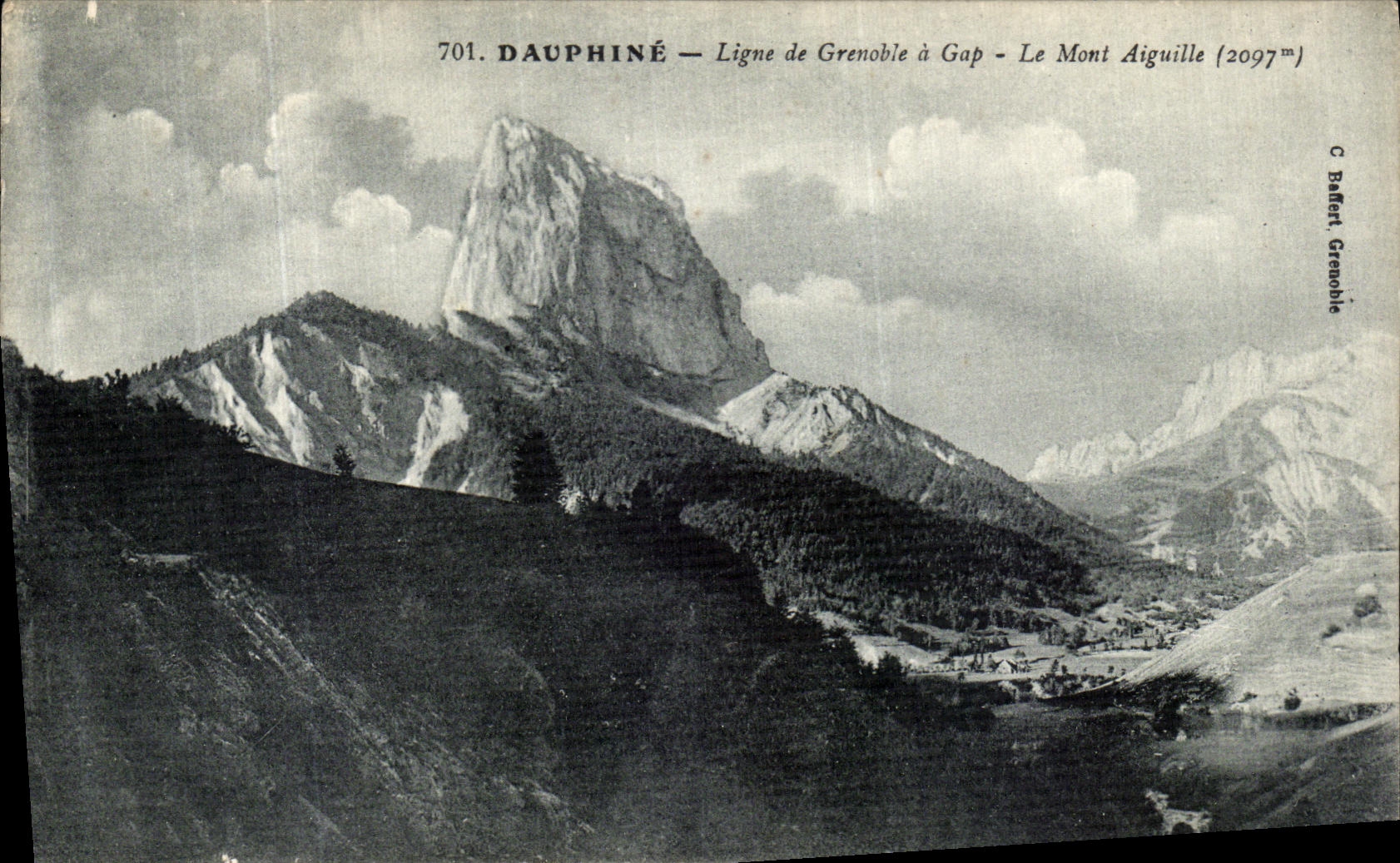 VINTAGE POSTCARD Dauphine Line of Grenoble has Gap the Mount Switches