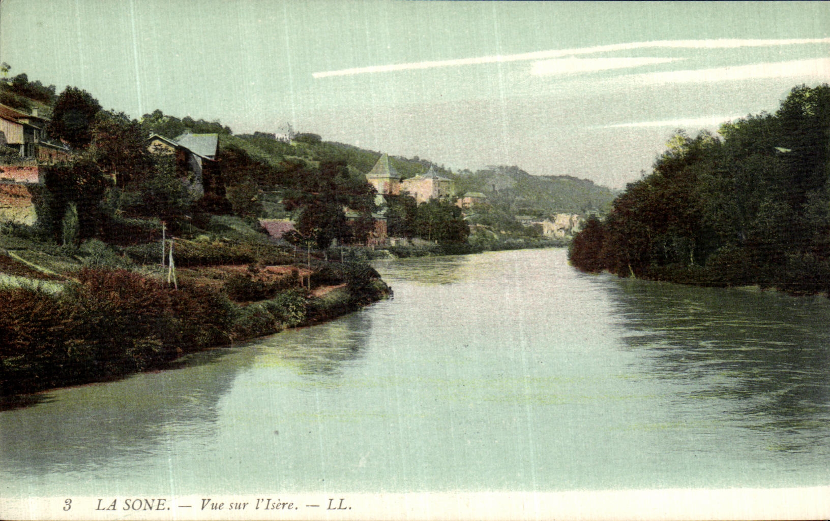 VINTAGE POSTCARD Sounds It Seen On L Isere