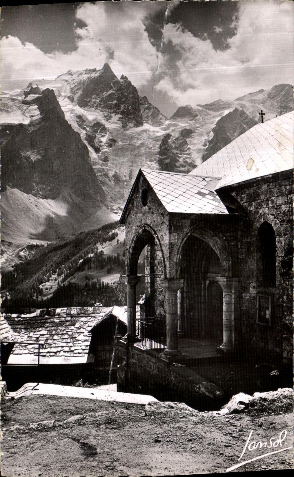 CPSM Low register in Oisans La Chapelle of the Terraces and Meije