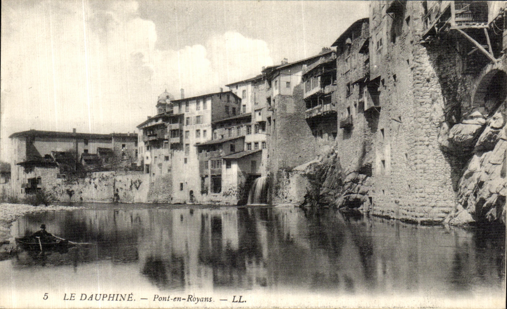 VINTAGE POSTCARD the Dauphine Bridge in Royans