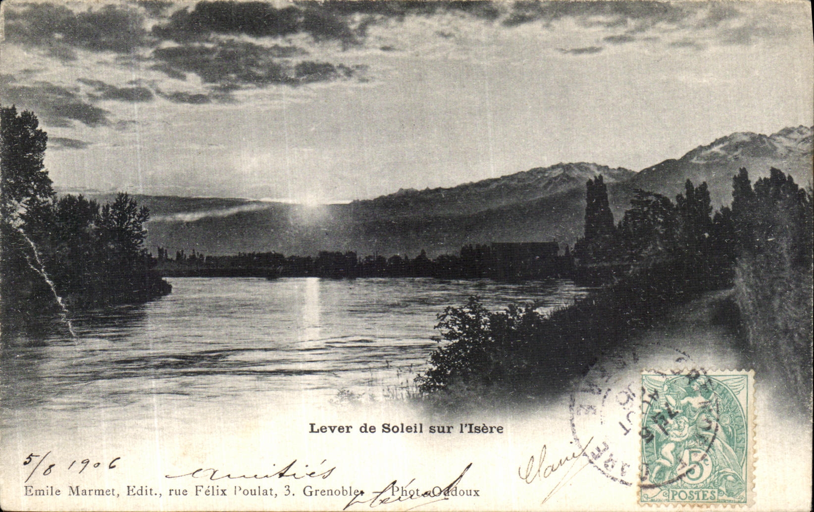 VINTAGE POSTCARD To raise of Solell on L Isere
