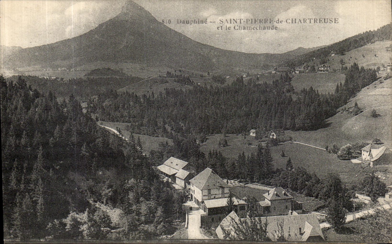 VINTAGE POSTCARD Chartreuse Saint Pierre of and Chamechaude
