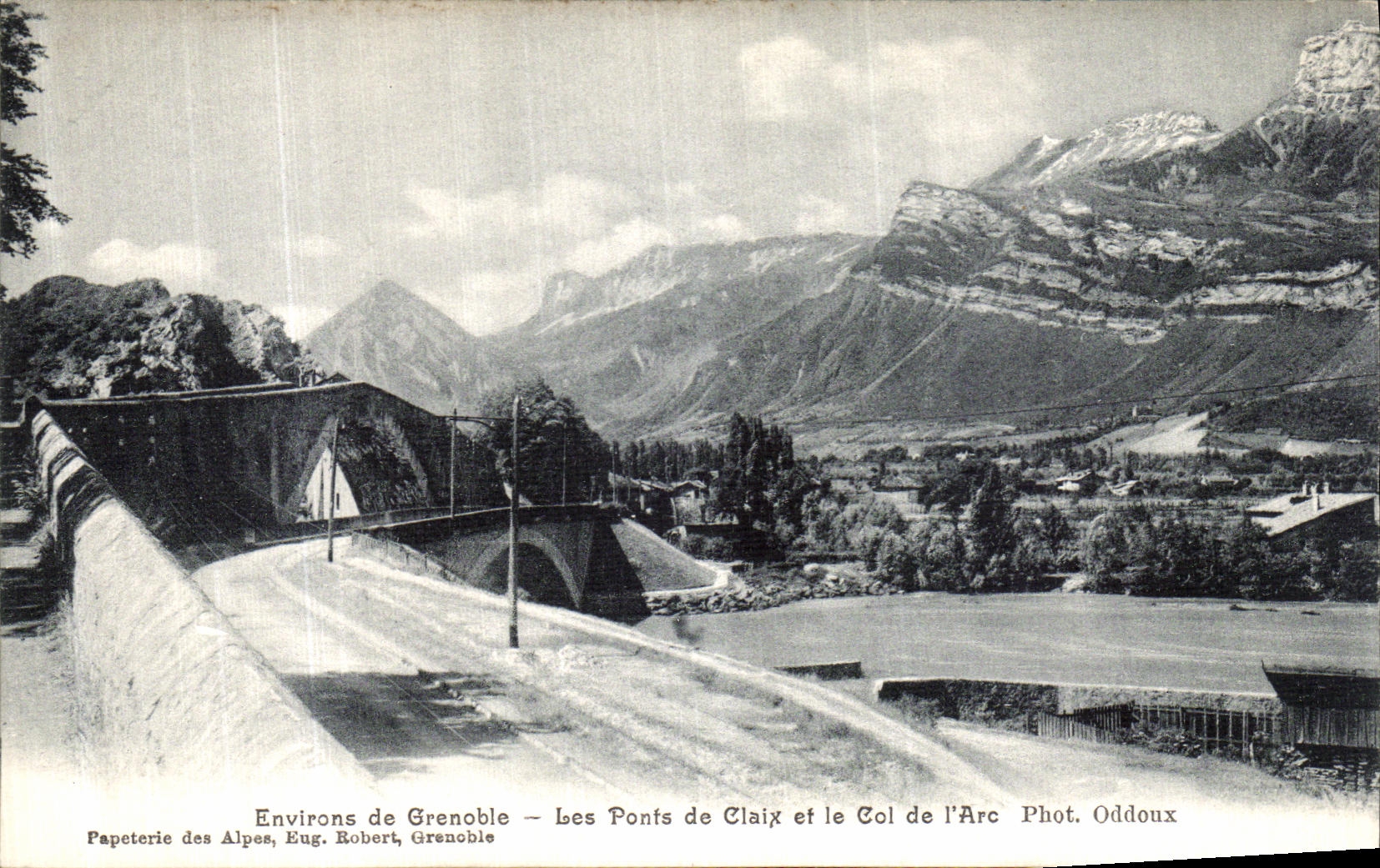 VINTAGE POSTCARD Surroundings of Grenoble Bridges of Claix and the Collar of L Arc