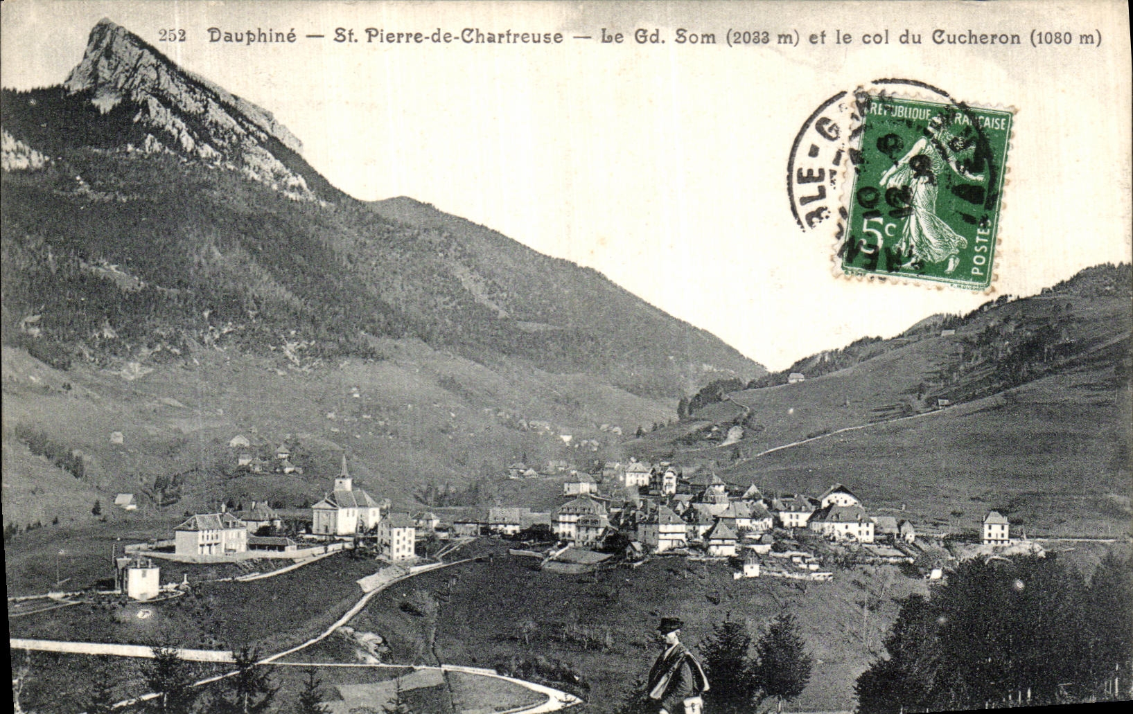 VINTAGE POSTCARD Dauphine St Pierre de Chartreuse Gd Som and the Collar of Cucheron