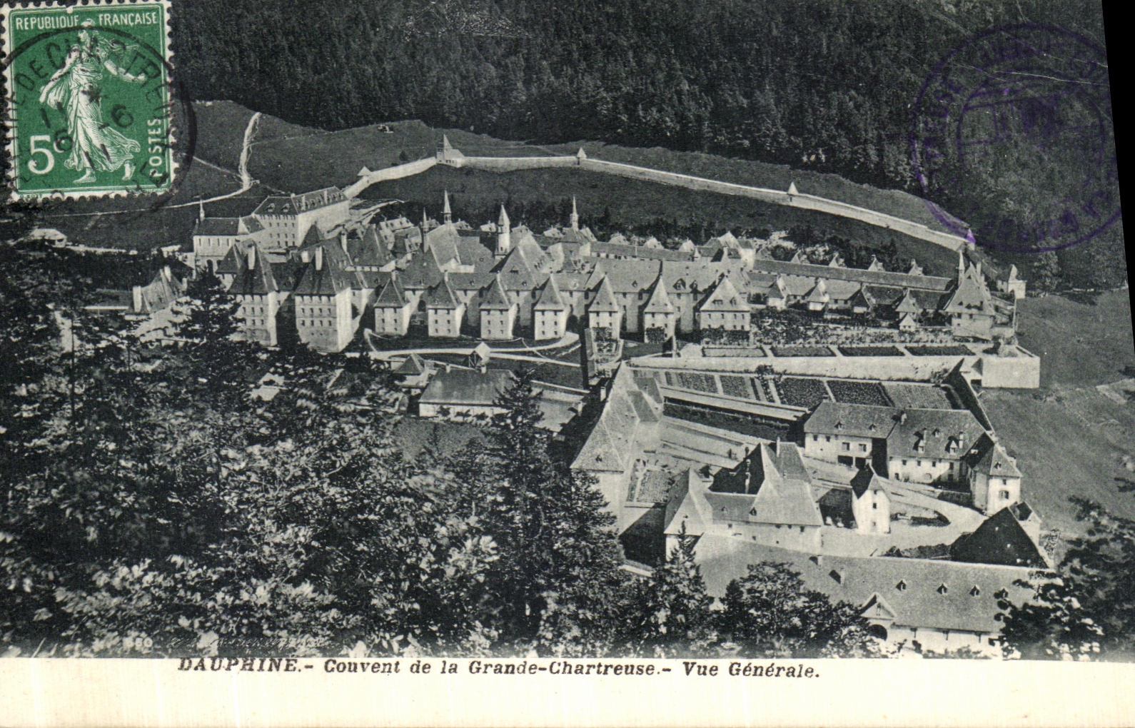 Convento de la POSTAL de la VENDIMIA de la vision chartreuse grande