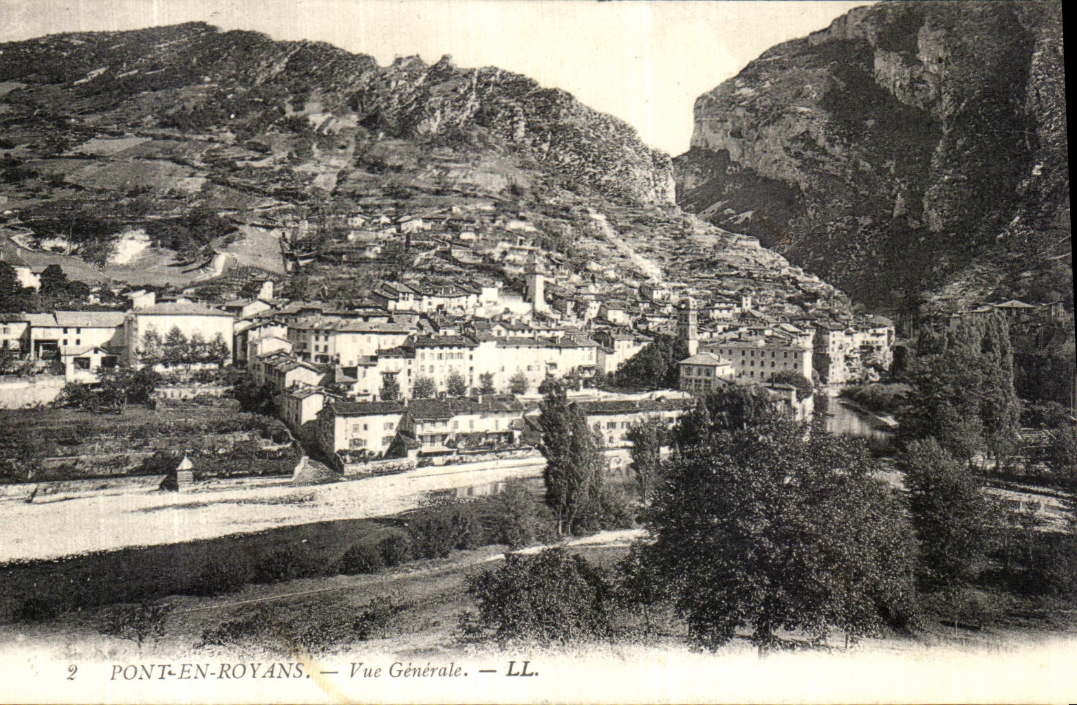 VINTAGE POSTCARD Bridge In Royans View