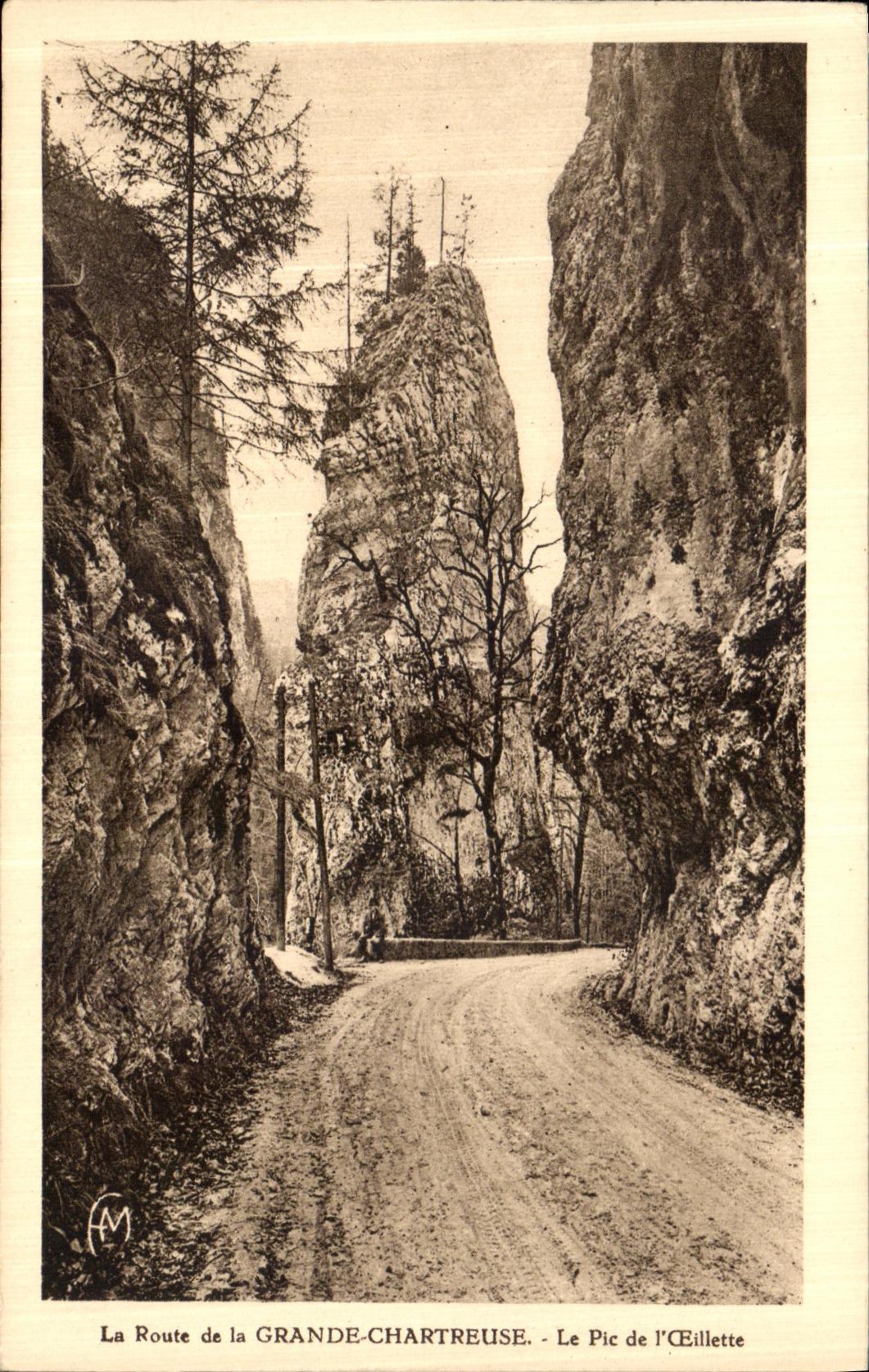 Chartreuse grande del convento de Dauphine de la POSTAL de la VENDIMIA el pico de L amapola del aceite