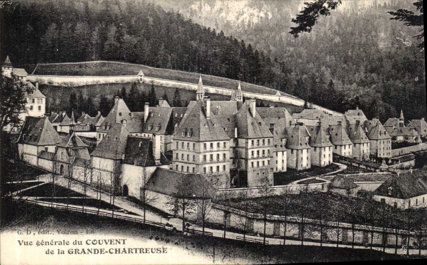 Convento de la POSTAL de la VENDIMIA de la vision chartreuse grande