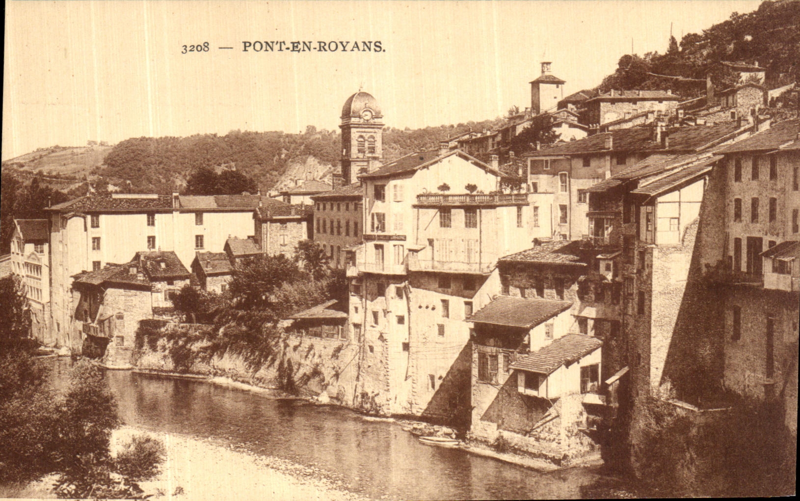 VINTAGE POSTCARD Bridge In Royans