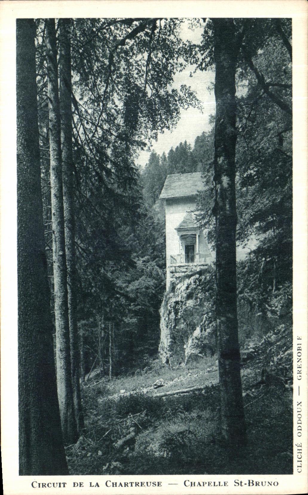 Circuito de la POSTAL de la VENDIMIA de St chartreuse Bruno de la camara acorazada