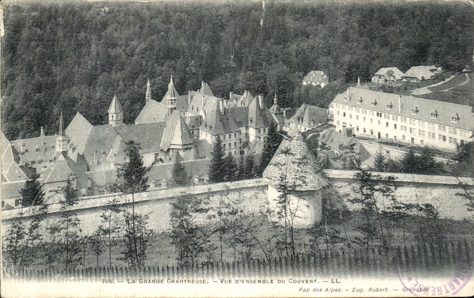 Opinion chartreuse grande de la POSTAL de la VENDIMIA del convento