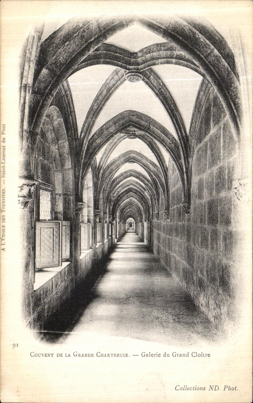 Convento de la POSTAL de la VENDIMIA de la galeria chartreuse grande del claustro grande