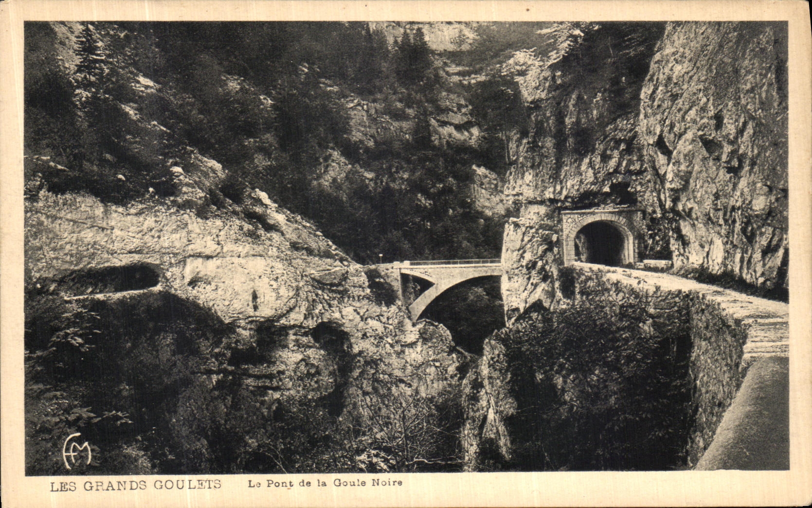 VINTAGE POSTCARD the Great Narrow parts the Bridge of Tastes Black