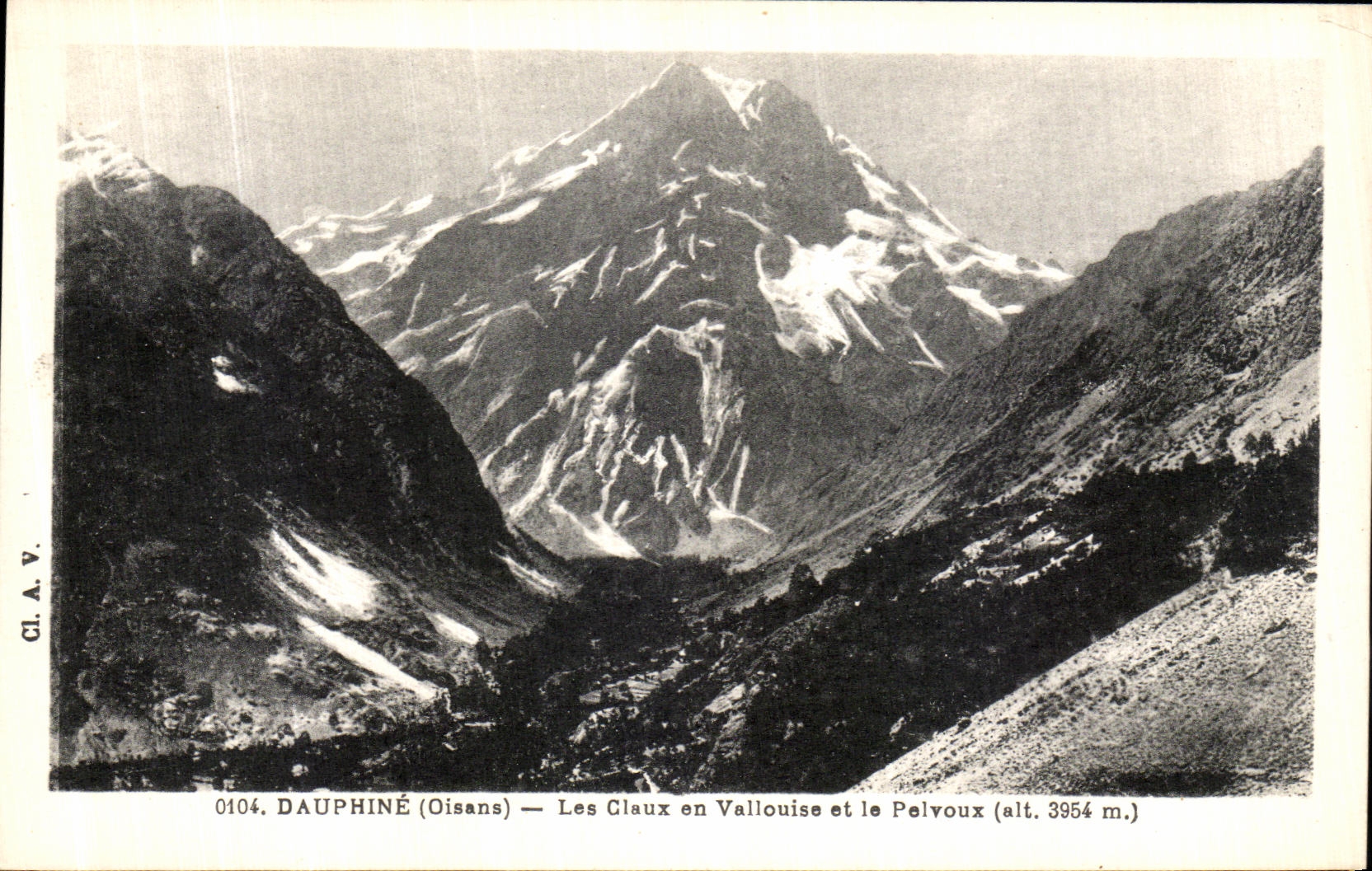 VINTAGE POSTCARD Dauphine Claux in Vallouise and Pelvoux