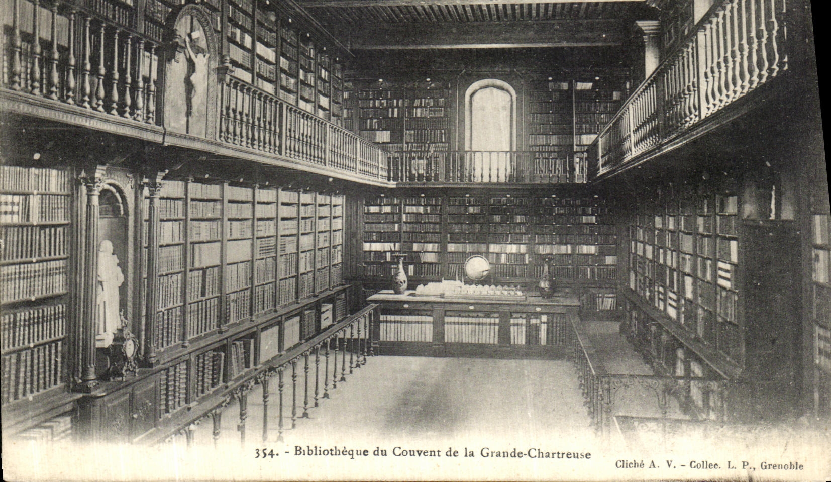 Biblioteca de la POSTAL de la VENDIMIA de la Asamblea General de Freemasons de chartreuse grande